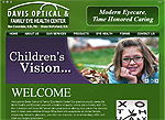 Davis Optical & Family Eye Health Center Website